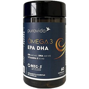 Ômega 3 EPA DHA 60 Cápsulas Puravida