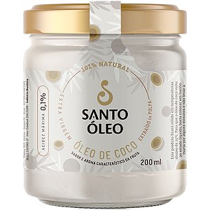Óleo de Coco Extravirgem Polpa 200ml Santo Óleo