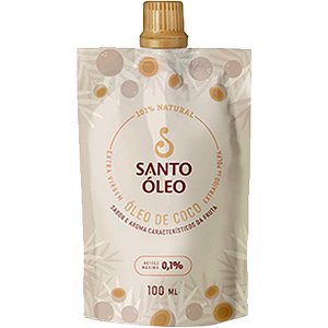 Óleo de Coco Extravirgem Polpa 100ml Santo Óleo