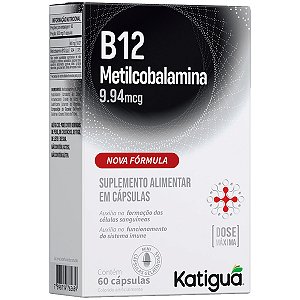 Vitamina B12 Metilcobalamina 60 Cápsulas Katiguá
