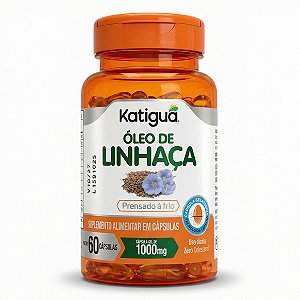Óleo de Linhaça Dourada 60 Cápsulas Katiguá