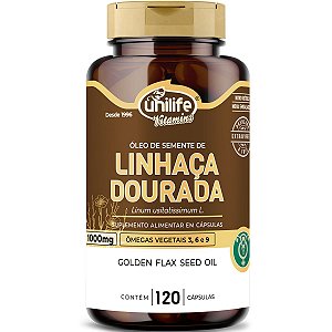 Óleo De Linhaça Dourada 120 Cápsulas Unilife