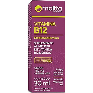 Metilcobalamina Vitamina B12 Gotas 30ml Maltta