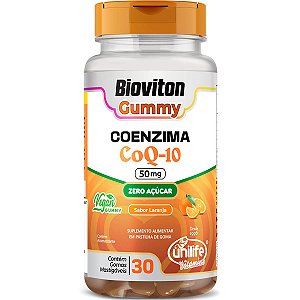 Coenzima Coq10 Sabor Laranja 30 Gomas Unilife