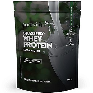 Whey Protein Grassfed Sabor Neutro 900g Puravida
