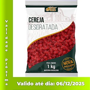 Cereja Desidratada e Glaceada 1kg Sabor Verde
