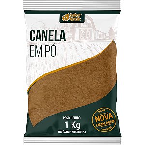 Canela Moida Pura Premium 1kg Sabor Verde