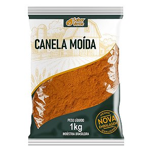 Canela Moida Pura Premium 1kg Sabor Verde