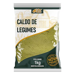 Caldo de Legumes 1kg Tempero Premium Sabor Verde
