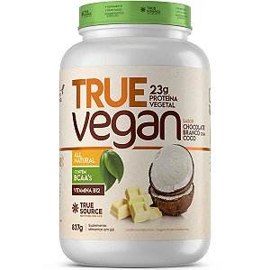 Whey Vegano Chocolate Branco E Coco 837g True Source