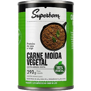 Carne Moída Vegetal Vegana 390g Super Bom