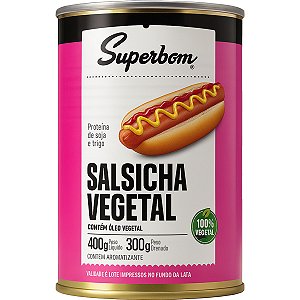 Salsicha Vegetal Vegana 400g Super Bom