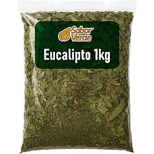 Eucalipto Em Folhas 1kg Sabor Verde