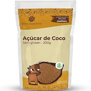Açúcar De Coco 200g Taina Alimentos
