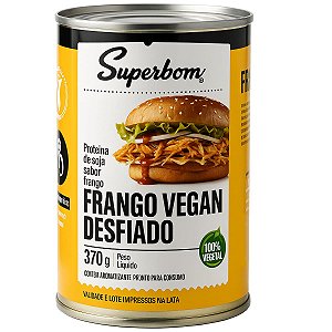 Frango Desfiado Proteina De Soja Vegano 370g Superbom