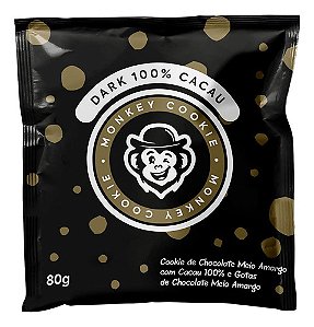 Cookie Chocolate Meio Amargo Dark 80g Grand Monkey