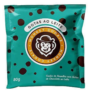 Cookie Gotas De Chocolate Ao Leite 80g Grand Monkey