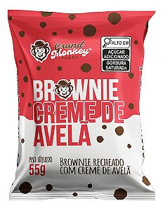 Brownie Recheado Creme De Avelã 55g Grand Monkey