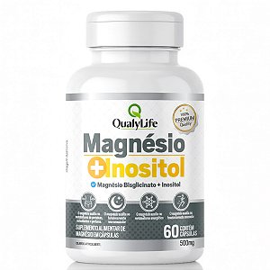 Magnésio Bisglicinato + Inositol 60 Cápsulas Qualylife