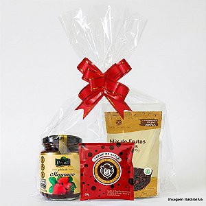 Cesta Natal Kit Presente Amigo Secreto Frutas E Avelã