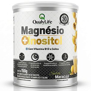 Magnésio e Inositol 150g Sabor Maracuja Qualylife