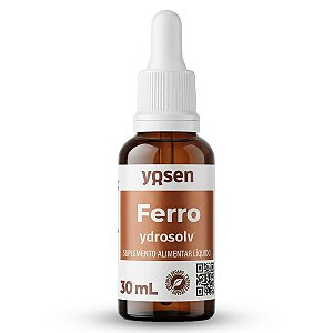 Ferro Bisglicinato Em Gotas Ydrosolv 30ml Yosen