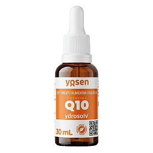 Coenzima Q10 Em Gotas 5x Absorção Ydrosolv 30ml Yosen