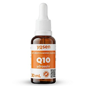 Coenzima Q10 Em Gotas 5x Absorção Ydrosolv 30ml Yosen