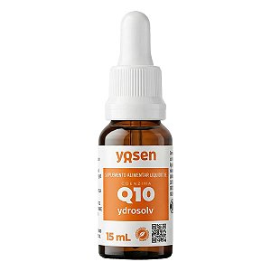 Coenzima Q10 Em Gotas 5x Absorção Ydrosolv 15ml Yosen