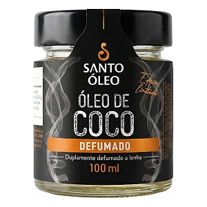 Oleo De Coco Duplamente Defumado A Lenha 100ml Santo Oleo