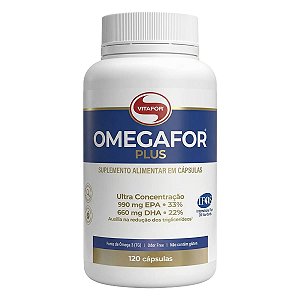 Ômega 3 Omegafor Plus Ultra Concentrado 120 Cápsulas Vitafor