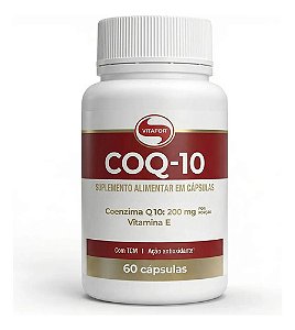 Coenzima Q10 200mg + Vitamina E 60 Cápsulas Vitafor