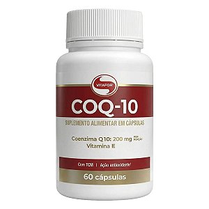 Coenzima Q10 200mg + Vitamina E 60 Cápsulas Vitafor