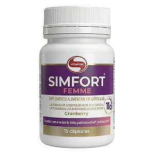 Simfort Femme Probióticos E Cranberry 15 Cápsulas Vitafor