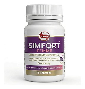 Simfort Femme Probióticos E Cranberry 15 Cápsulas Vitafor
