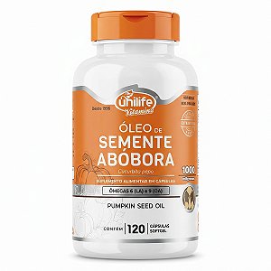 Óleo De Semente De Abóbora 120 Cápsulas Unilife