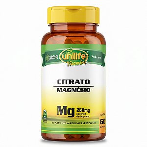 Citrato De Magnésio 60 Cápsulas Unilife