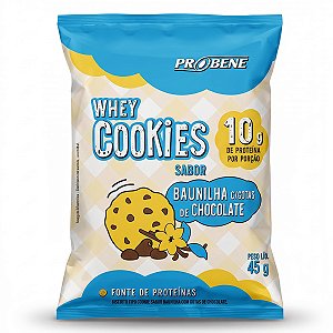 Whey Cookies Proteico Sabor Baunilha Com Gotas 45g Probene