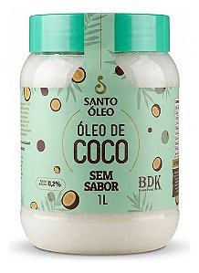 Óleo de Coco Extravirgem Sem Sabor 1L Santo Óleo