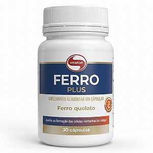 Ferro Quelato Plus 30 Cápsulas Vitafor