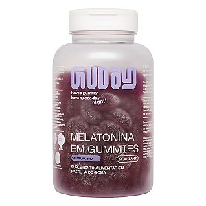 MELATONINA EM GUMMIES DE UVA 60 GOMAS - GUDAY