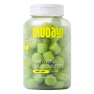 CREATINA EM GUMMIES DE LIMAO 60 GOMAS - GUDAY