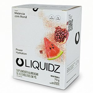 Eletrólitos Zero Sabor Melancia Com Romã 14 Sachês Liquidz