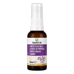 Spray Extrato De Própolis Malva E Agrião 30ml Qualylife