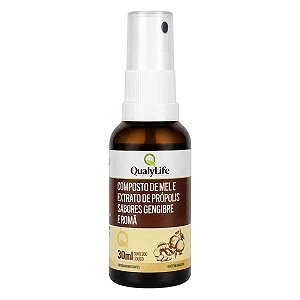 Spray Extrato De Própolis E Gengibre 30ml Qualylife