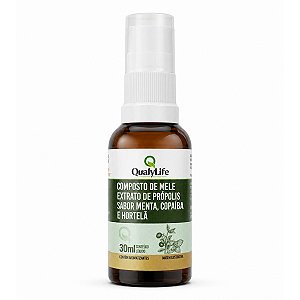 Spray Extrato De Própolis E Menta 30ml Qualylife