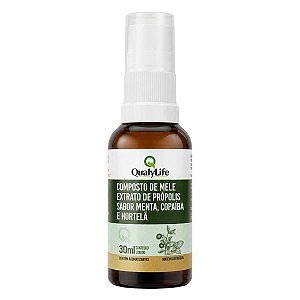 Spray Extrato De Própolis E Menta 30ml Qualylife