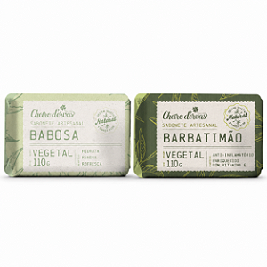 Kit Sabonetes Babosa 110g + Barbatimão 110g Cheiro De Ervas