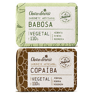 Kit Sabonetes Babosa 110g + Copaíba 110g Cheiro De Ervas