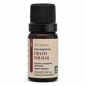 Óleo Essencial Cravo Folhas 10ml Via Aroma